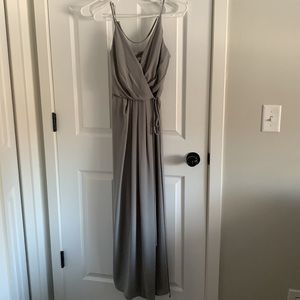Grey bridesmaid dress
